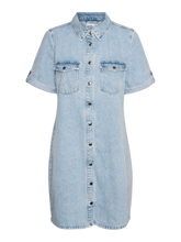 Ladda upp bild till gallerivisning, VMJENNIE Dress - Light Blue Denim

