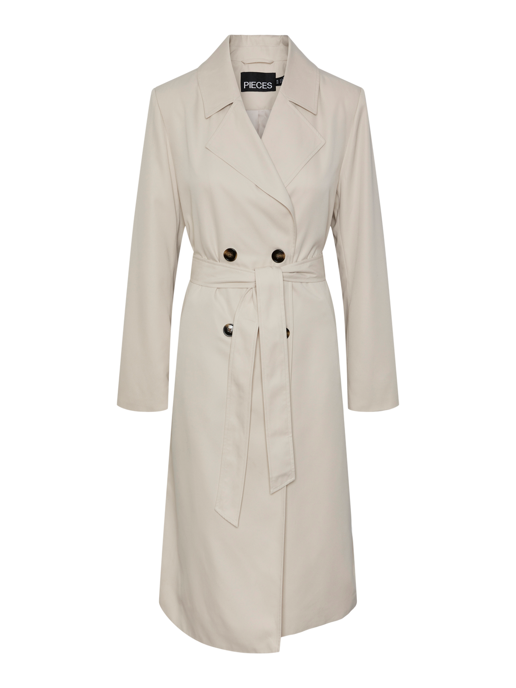 PCSCARLETT Coat - Silver Gray